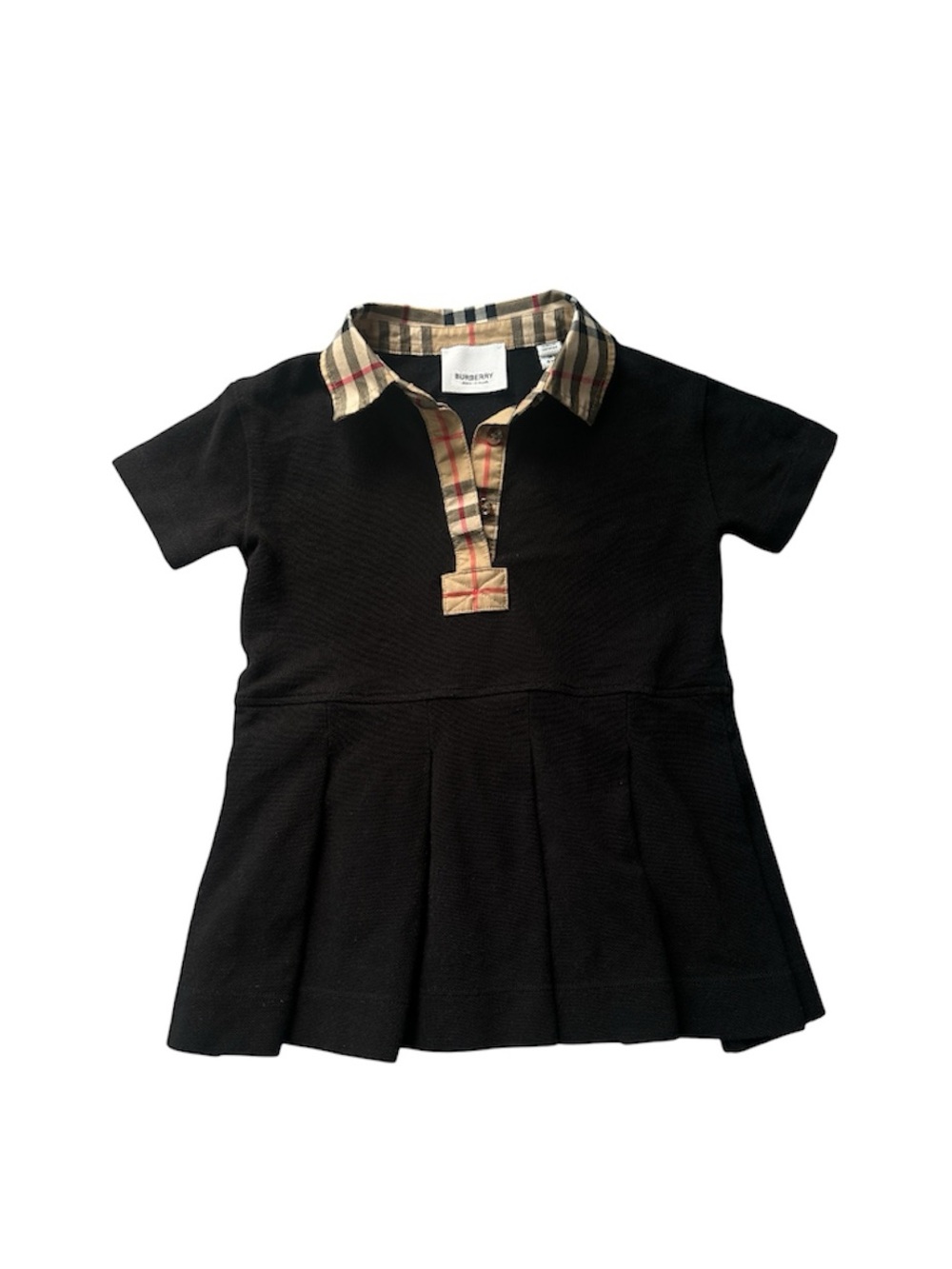 Burberry Girl's Sigrid Vintage Check Polo Shirt Dress | Size 18m